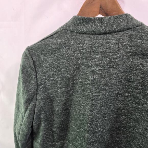 Anthropologie Blazer Women Small Dark Green Open Jacket Cartonnier Unstructured - Picture 6 of 13